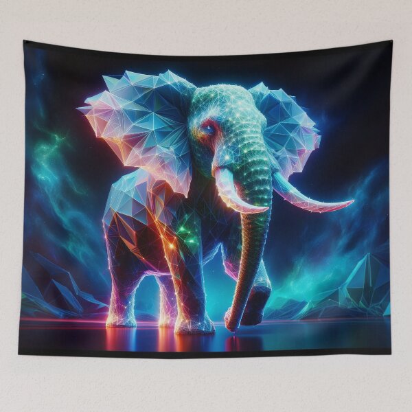 Item preview, Luminous Geometric Elephant Nebula designed and sold by Nick Seidel.