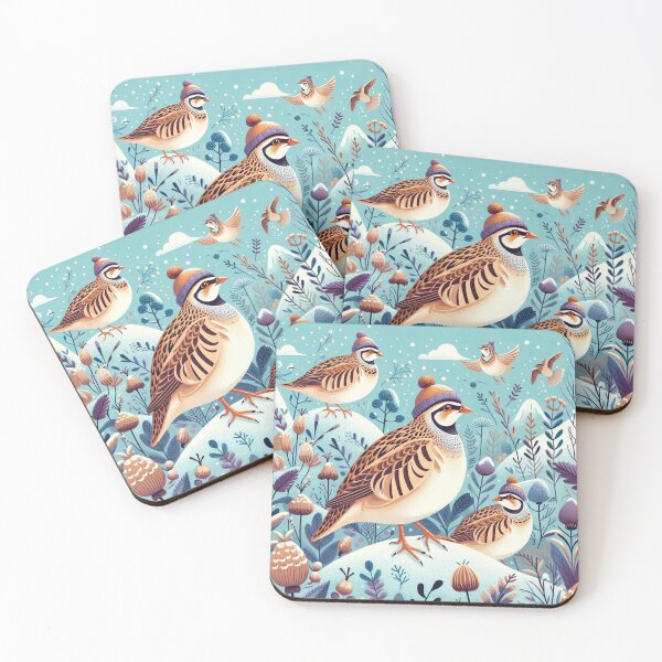 Item preview, Partridges in the snow designed and sold by Azrora.