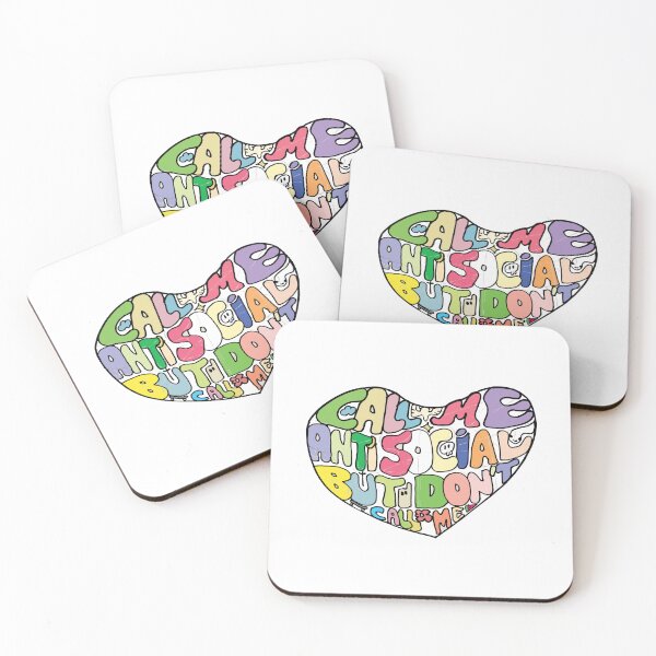 Item preview, colorful call me antisocial but don't sticker designed and sold by Unbranddigitalart.