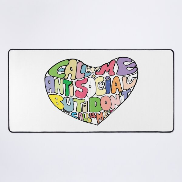 Item preview, colorful call me antisocial but don't sticker designed and sold by Unbranddigitalart.