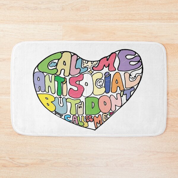 Item preview, colorful call me antisocial but don't sticker designed and sold by Unbranddigitalart.