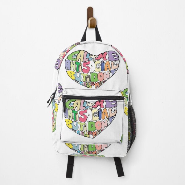 Item preview, colorful call me antisocial but don't sticker designed and sold by Unbranddigitalart.
