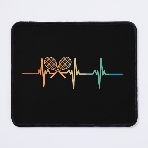 Item preview, Retro tennis heartbeat  designed and sold by LU NA.