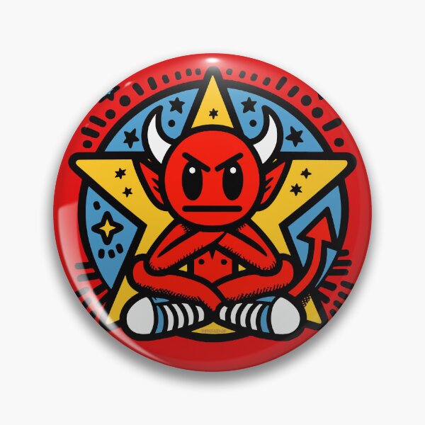 Item preview, Red Devil Cross Leffed Doodle designed and sold by PickledjoArt.