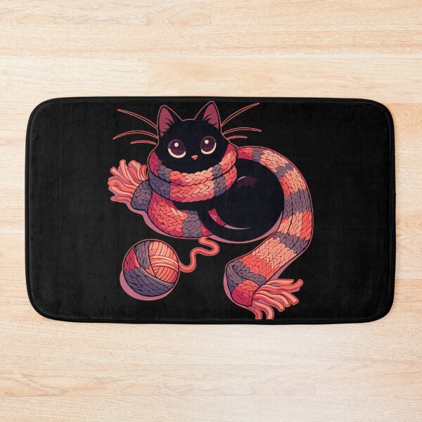 Item preview, Gato y gato kawaii tejido con ovillo designed and sold by TomFrontierArt.
