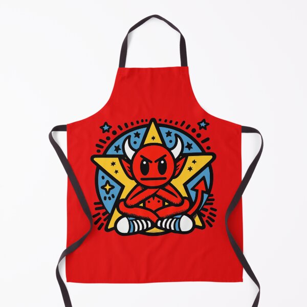 Item preview, Red Devil Cross Leffed Doodle designed and sold by PickledjoArt.