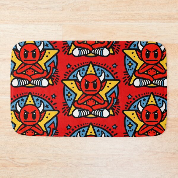 Item preview, Red Devil Cross Leffed Doodle designed and sold by PickledjoArt.