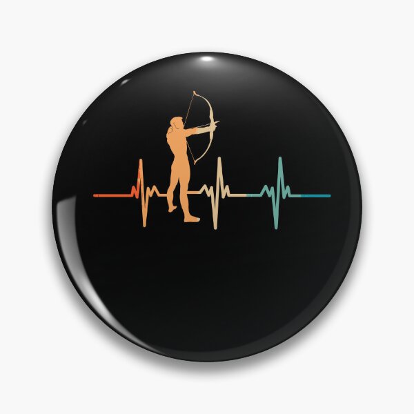Item preview, Retro archery heartbeat  designed and sold by LU NA.
