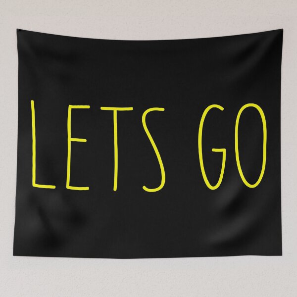 Item preview, Trending Slogan Lets Go In Yellow designed and sold by NeavesPhoto.