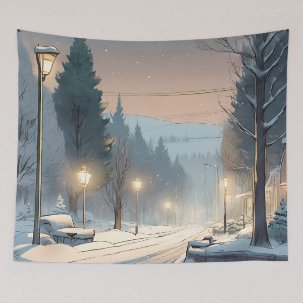 Item preview, Street in Winter Series 02 designed and sold by indarkestroom.