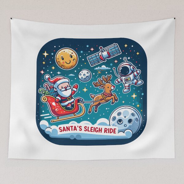 Item preview, Space Santa designed and sold by STICKERSPRITZ.