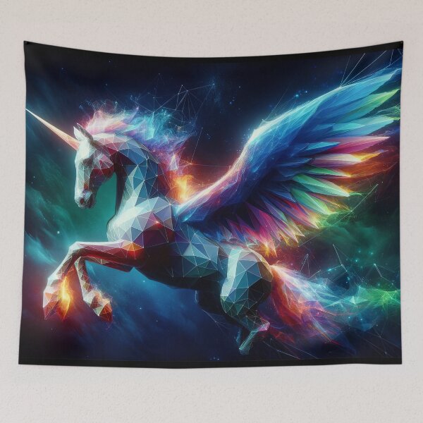 Item preview, Mythical Prism Unicorn in Cosmic Bloom designed and sold by Nick Seidel.