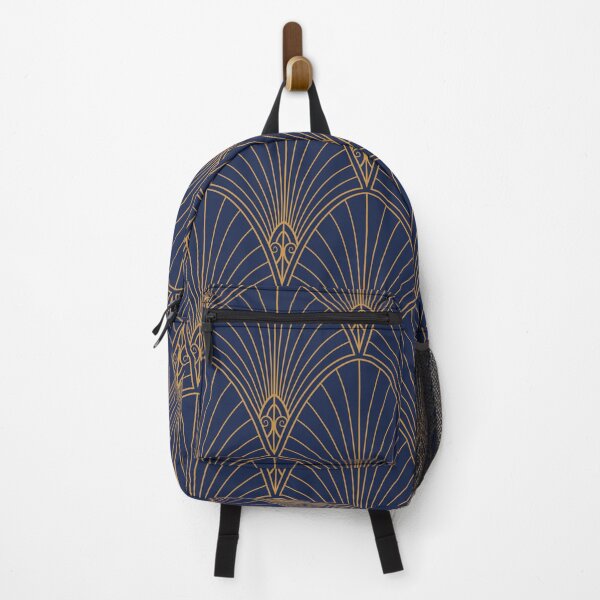 Item preview, Art Deco Interior Design Blue and Gold Print designed and sold by InteriorRefine.