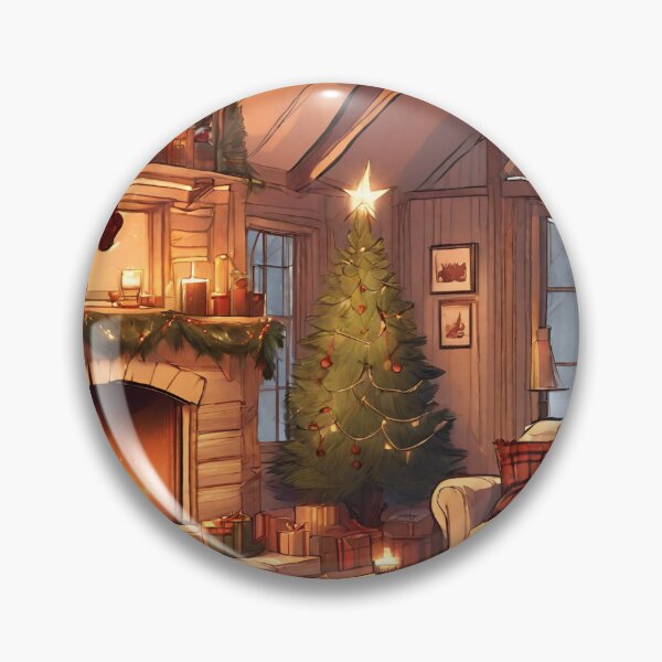 Artikelvorschau, Gemütliches Wohnzimmer im weihnachtlichen Winter Serie 01 entworfen und verkauft von indarkestroom.