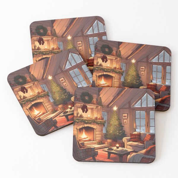 Item preview, Cozy Livingroom in Christmas Winter Series 01 designed and sold by indarkestroom.