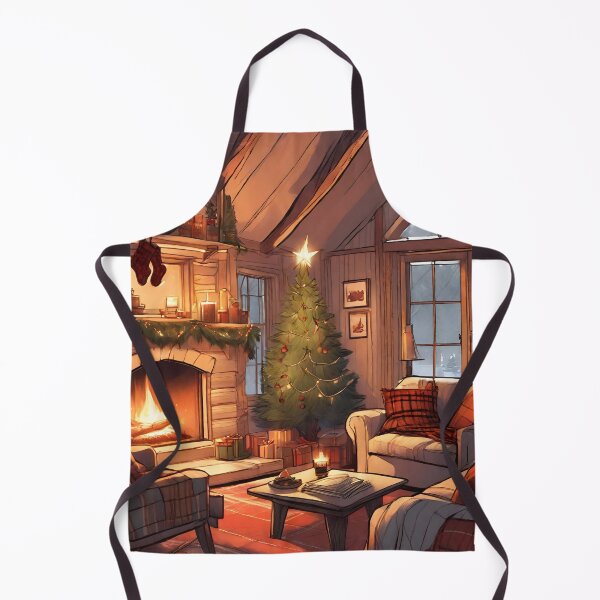 Artikelvorschau, Gemütliches Wohnzimmer im weihnachtlichen Winter Serie 01 entworfen und verkauft von indarkestroom.