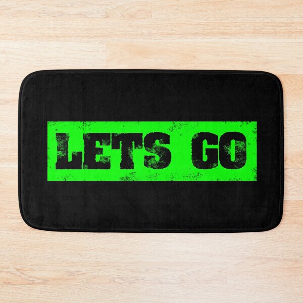 Item preview, Trending Slogan Lets Go In Grunge Green designed and sold by NeavesPhoto.