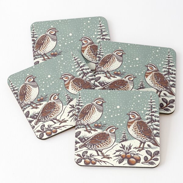 Item preview, Partridges in the snow designed and sold by Azrora.