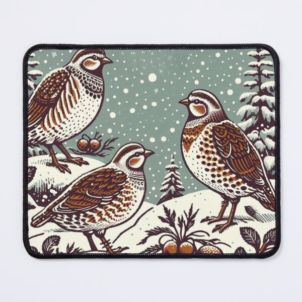 Item preview, Partridges in the snow designed and sold by Azrora.