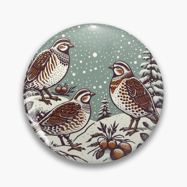 Item preview, Partridges in the snow designed and sold by Azrora.