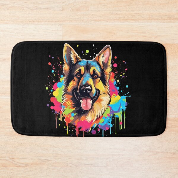 Item preview, Cute And Happy German Shepherd Dog Illustration. Colorful Gsd dog breed art designed and sold by NBSStore.