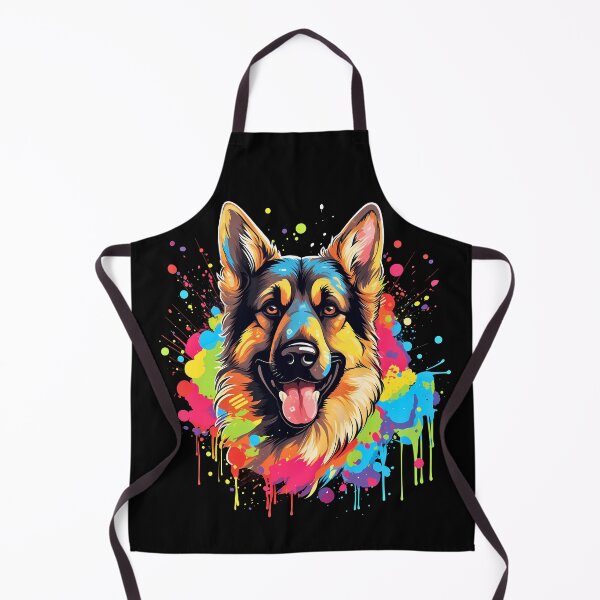 Item preview, Cute And Happy German Shepherd Dog Illustration. Colorful Gsd dog breed art designed and sold by NBSStore.