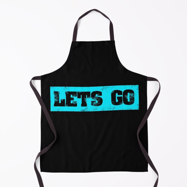 Item preview, Trending Slogan Lets Go In Grunge Light Blue designed and sold by NeavesPhoto.