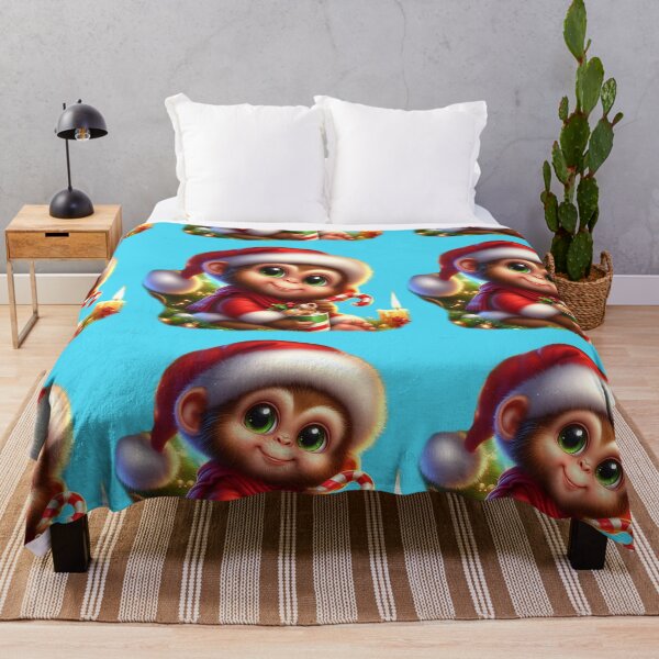 Item preview, Adorable Little Chritmas Monkey designed and sold by DigiDreamyArt.