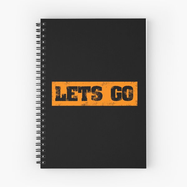 Item preview, Trending Slogan Lets Go In Grunge Orange designed and sold by NeavesPhoto.