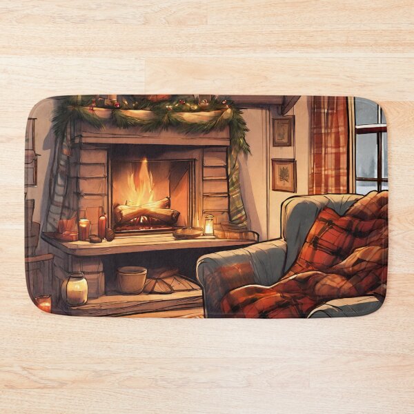 Artikelvorschau, Gemütliches Wohnzimmer in der Weihnachts-Winter-Serie 02 entworfen und verkauft von indarkestroom.