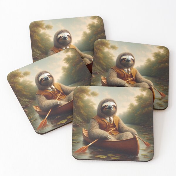 Item preview, Sloth In A Canoe designed and sold by CrankyOldDude.