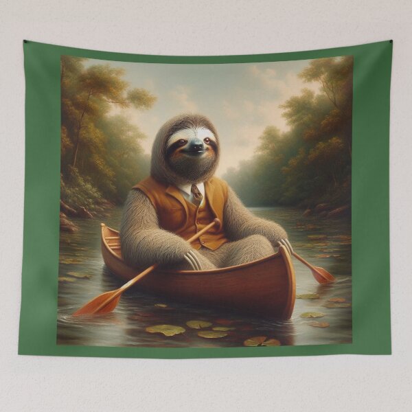 Item preview, Sloth In A Canoe designed and sold by CrankyOldDude.