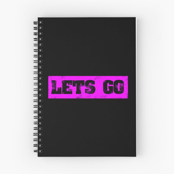 Item preview, Trending Slogan Lets Go In Grunge Pink designed and sold by NeavesPhoto.