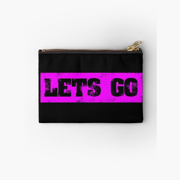Item preview, Trending Slogan Lets Go In Grunge Pink designed and sold by NeavesPhoto.