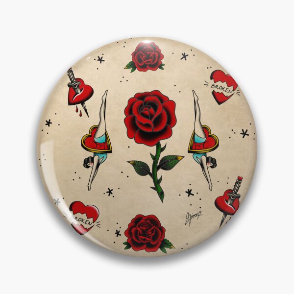 Item preview, Traditional Tattoos No1 designed and sold by RetroCoven.