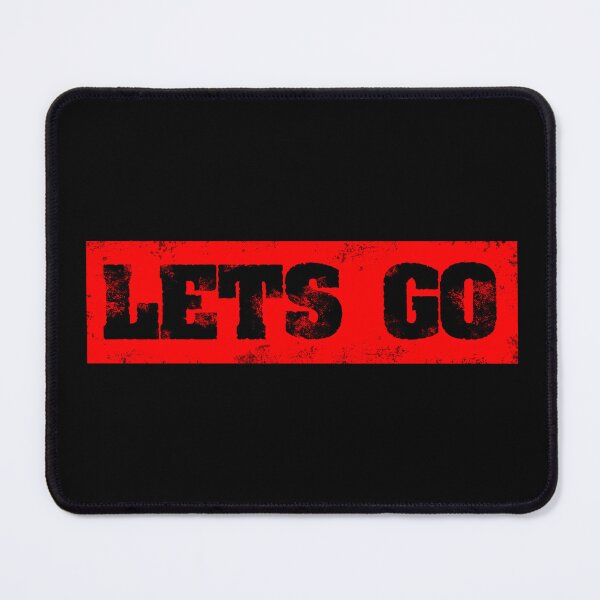 Item preview, Trending Slogan Lets Go In Grunge Red designed and sold by NeavesPhoto.