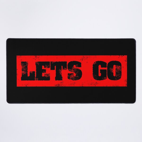 Item preview, Trending Slogan Lets Go In Grunge Red designed and sold by NeavesPhoto.