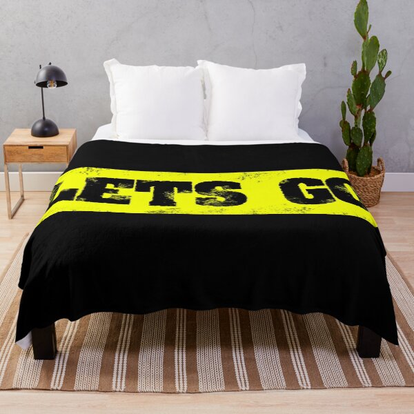 Item preview, Trending Slogan Lets Go In Grunge Yellow designed and sold by NeavesPhoto.