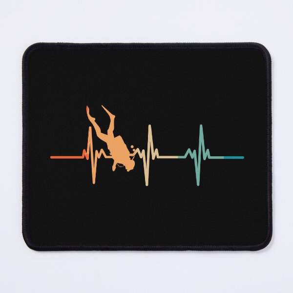 Item preview, Retro diving heartbeat  designed and sold by LU NA.