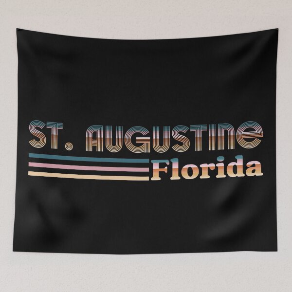 Item preview, St Augustine Florida Retro City Stripes designed and sold by PaperScaped.