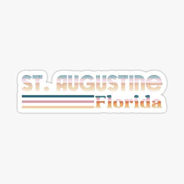 Item preview, St Augustine Florida Retro City Stripes designed and sold by PaperScaped.