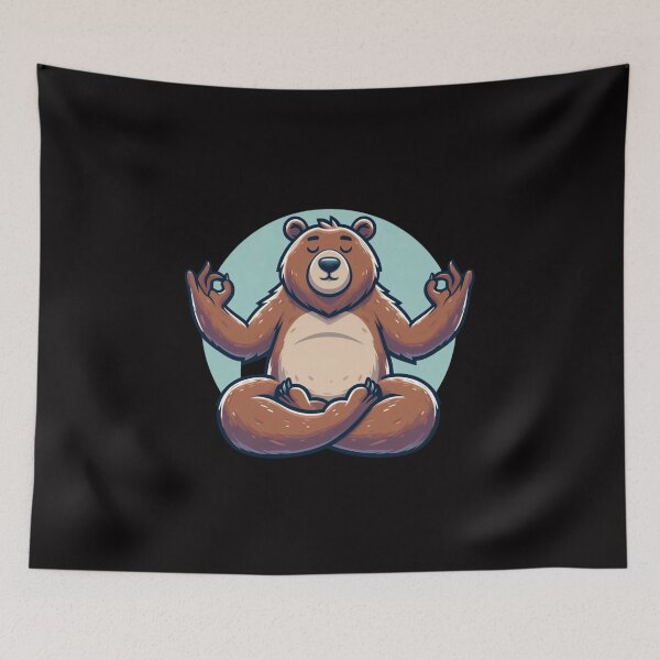 Item preview, Yoga Bear designed and sold by HeadTurningArt.