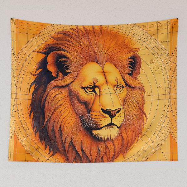 Item preview, The Allegorical Figure Of The Zodiac Sign Leo designed and sold by LanaGustavsson.