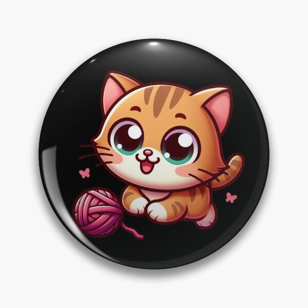 Item preview, Cat Playing Ball Yarn designed and sold by Azrora.