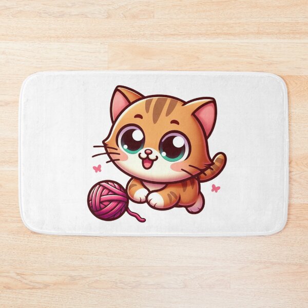 Item preview, Cat Playing Ball Yarn designed and sold by Azrora.