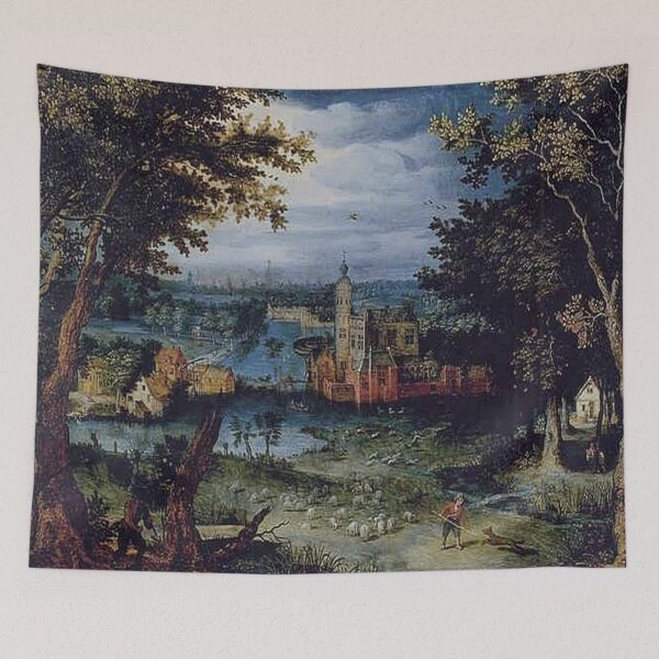Item preview, Wooded Landscape with a Castle designed and sold by tomorrowsart.