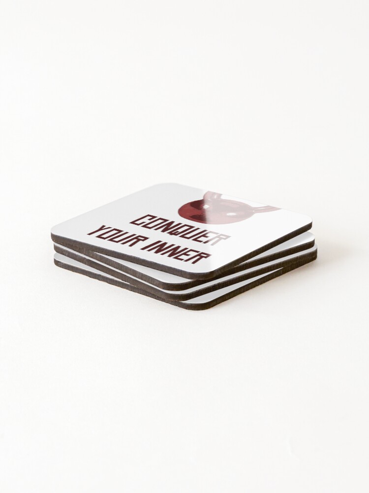 Thumbnail 4 of 5, Coasters (Set of 4), Joe Rogan Conquer Your Inner B designed and sold by Lowgik.