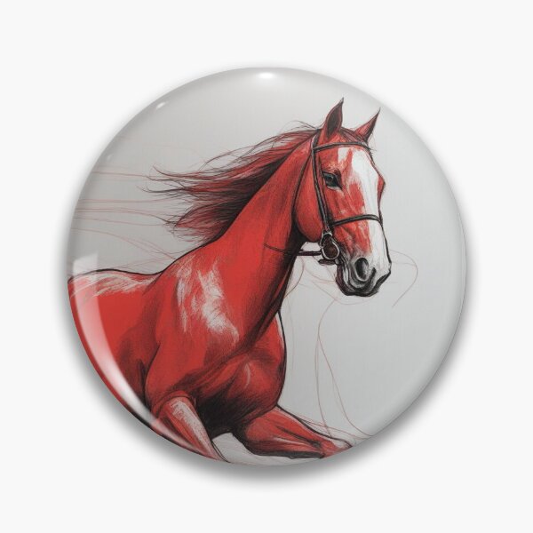 Item preview, Red horse designed and sold by wellartkunst.