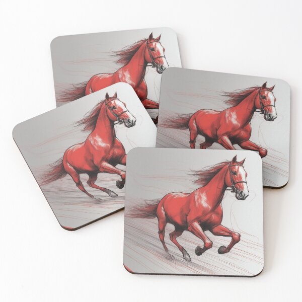 Item preview, Red horse designed and sold by wellartkunst.
