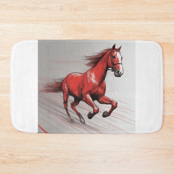 Item preview, Red horse designed and sold by wellartkunst.